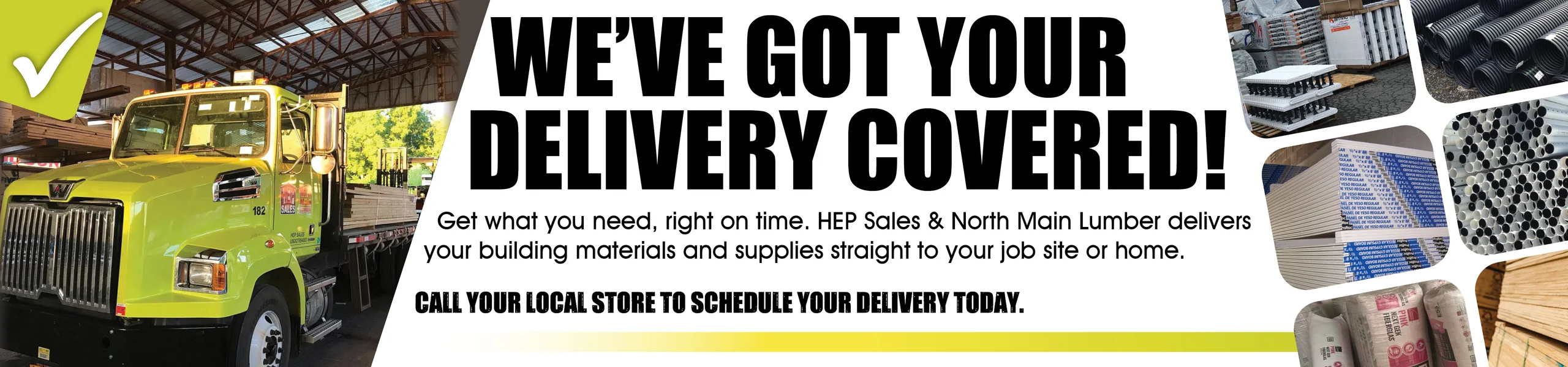 HEP Sales offers local delivery services